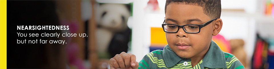 Nearsightedness. You see clearly close up, but not far away